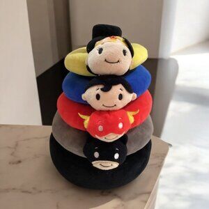 Hallmark Itty Bittys DC Comics Superhero Stacker Plush Rings